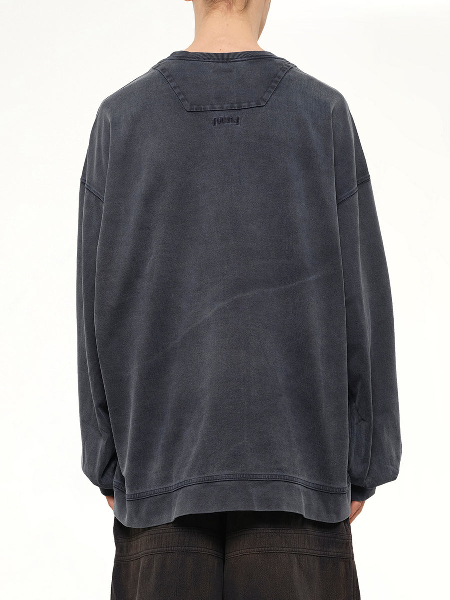 Ghost In The Shell Collab Overfit T-Shirt in Navy