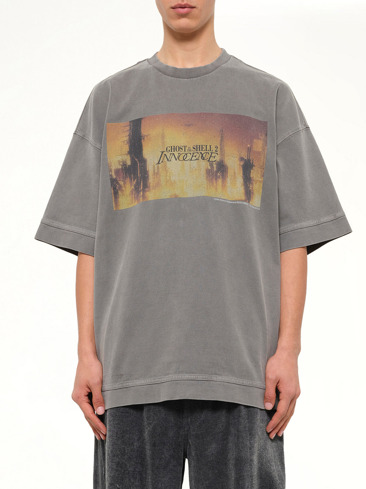 Ghost In The Shell Collab Semiover T-Shirt in Grey