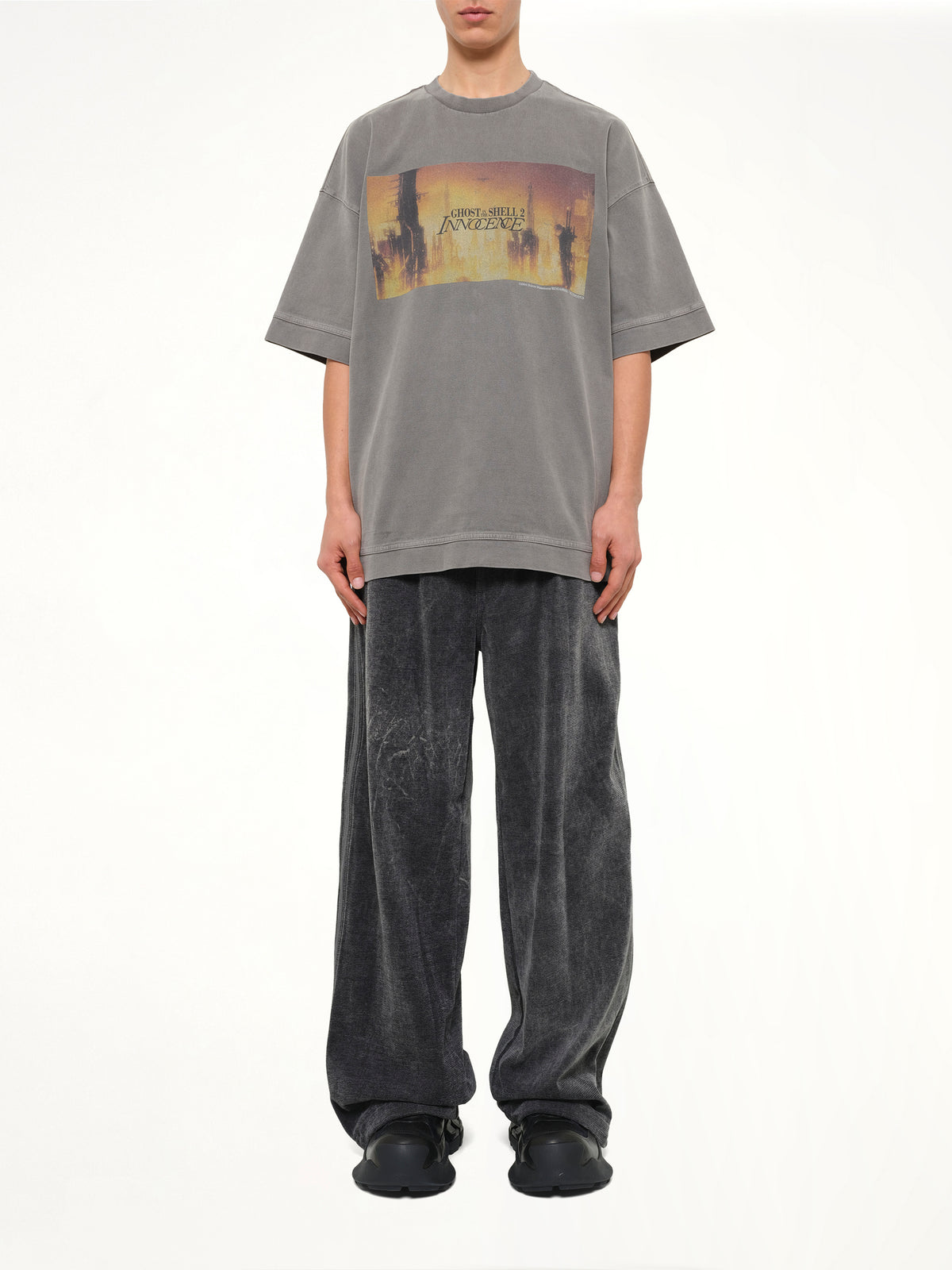 Ghost In The Shell Collab Semiover T-Shirt in Grey