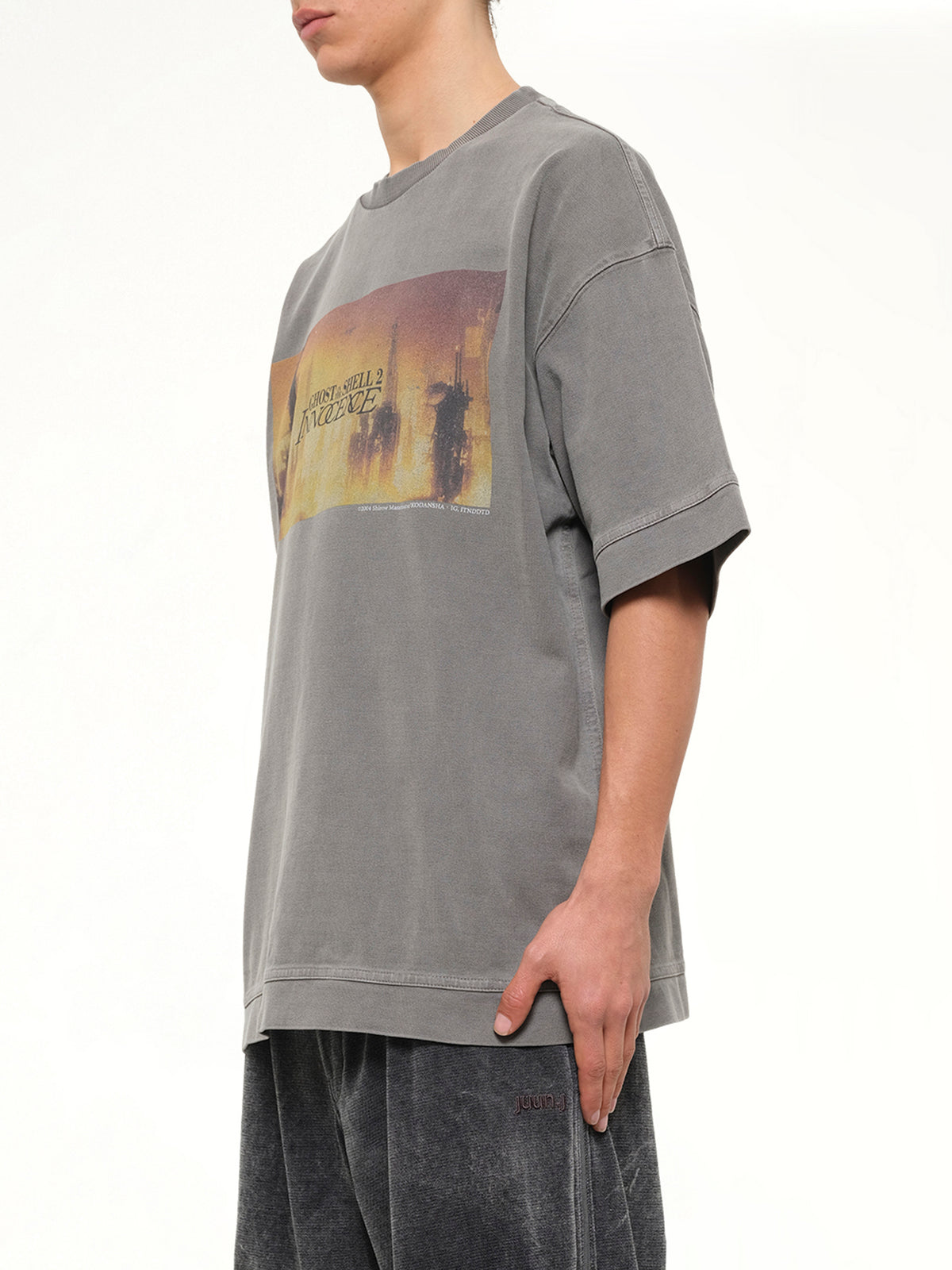 Ghost In The Shell Collab Semiover T-Shirt in Grey