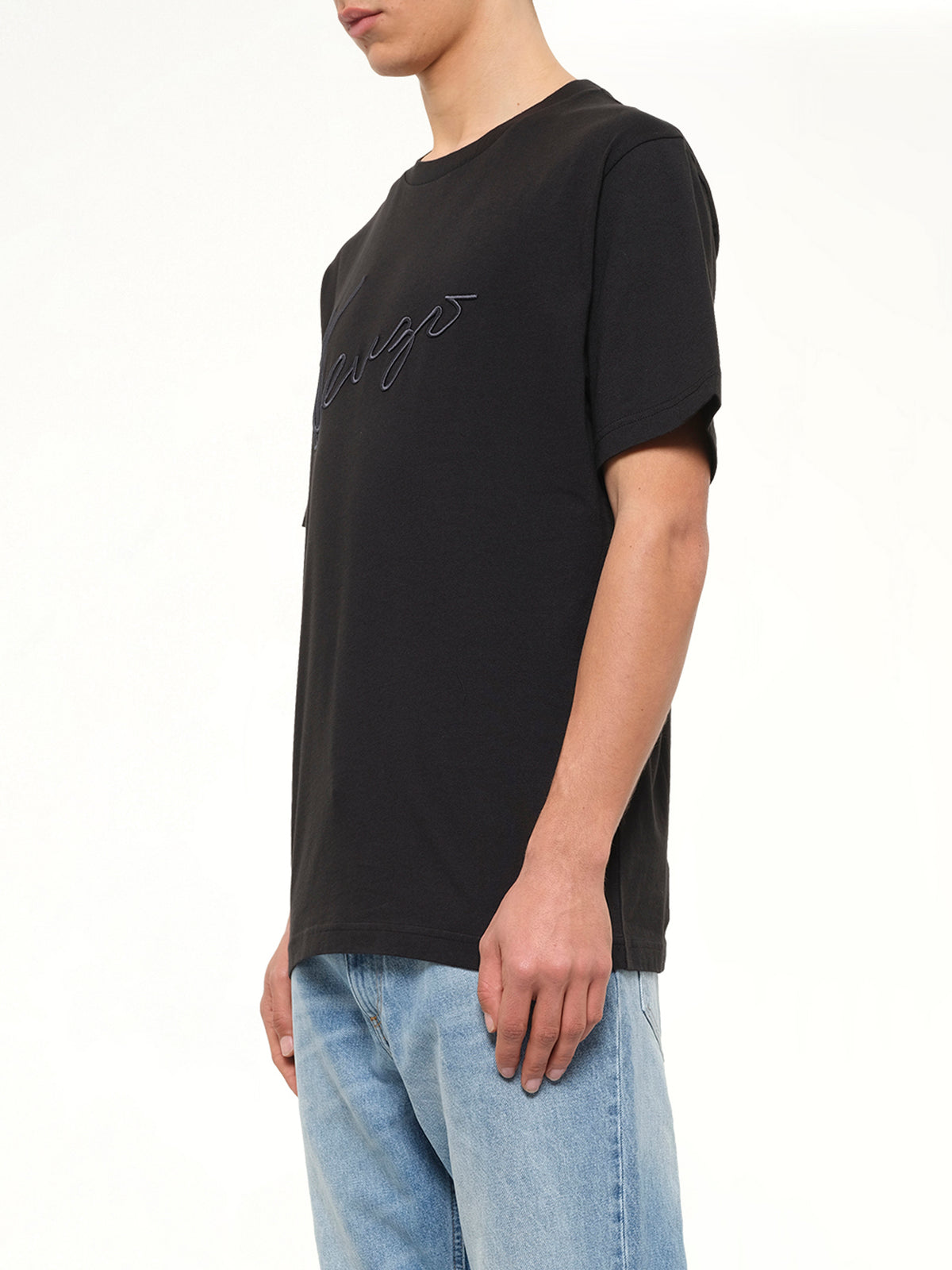 Gots Kenzo Big Signature Classic T-Shirt in Black