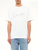 Gots Kenzo Big Signature Classic T-Shirt in Off White