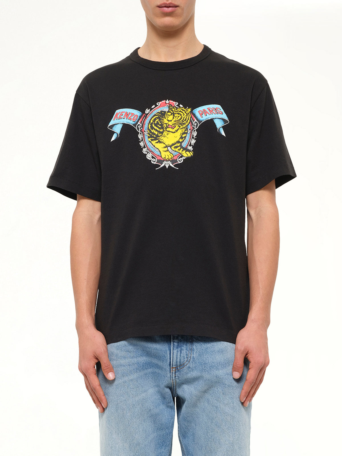 Gots Kenzo Jumping Tiger Classic T-Shirt in Black