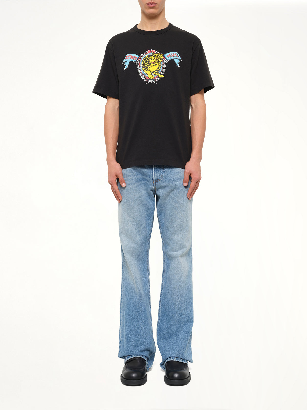 Gots Kenzo Jumping Tiger Classic T-Shirt in Black