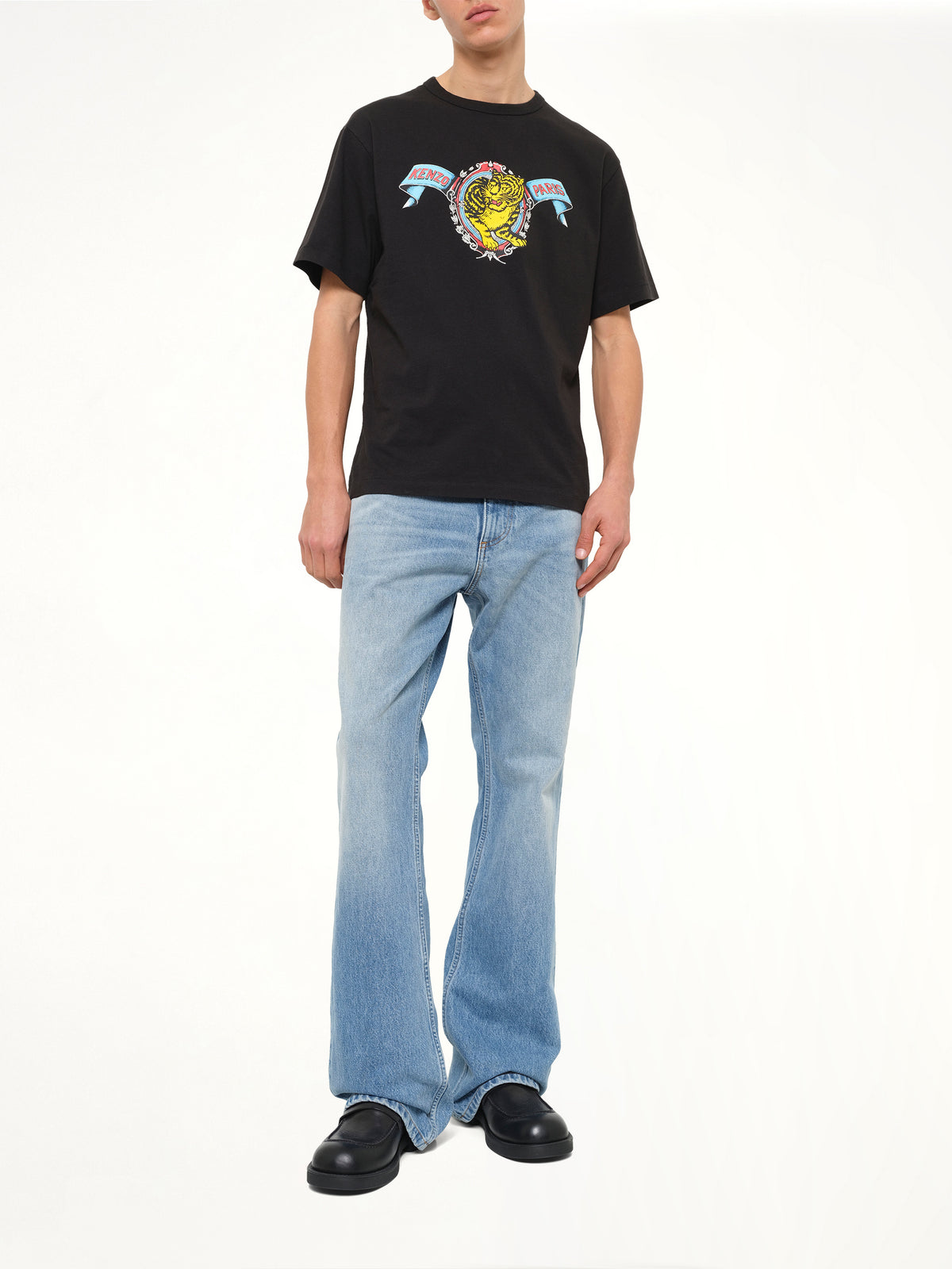 Gots Kenzo Jumping Tiger Classic T-Shirt in Black