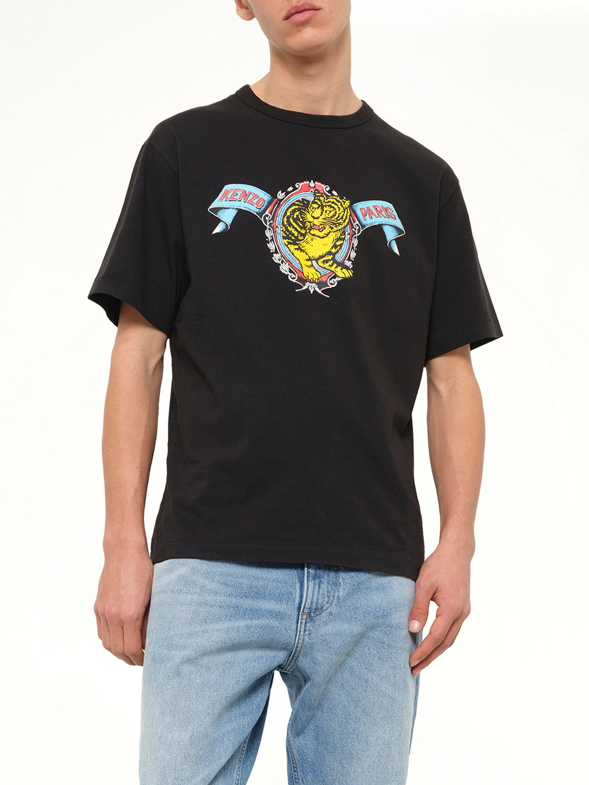 Gots Kenzo Jumping Tiger Classic T-Shirt in Black