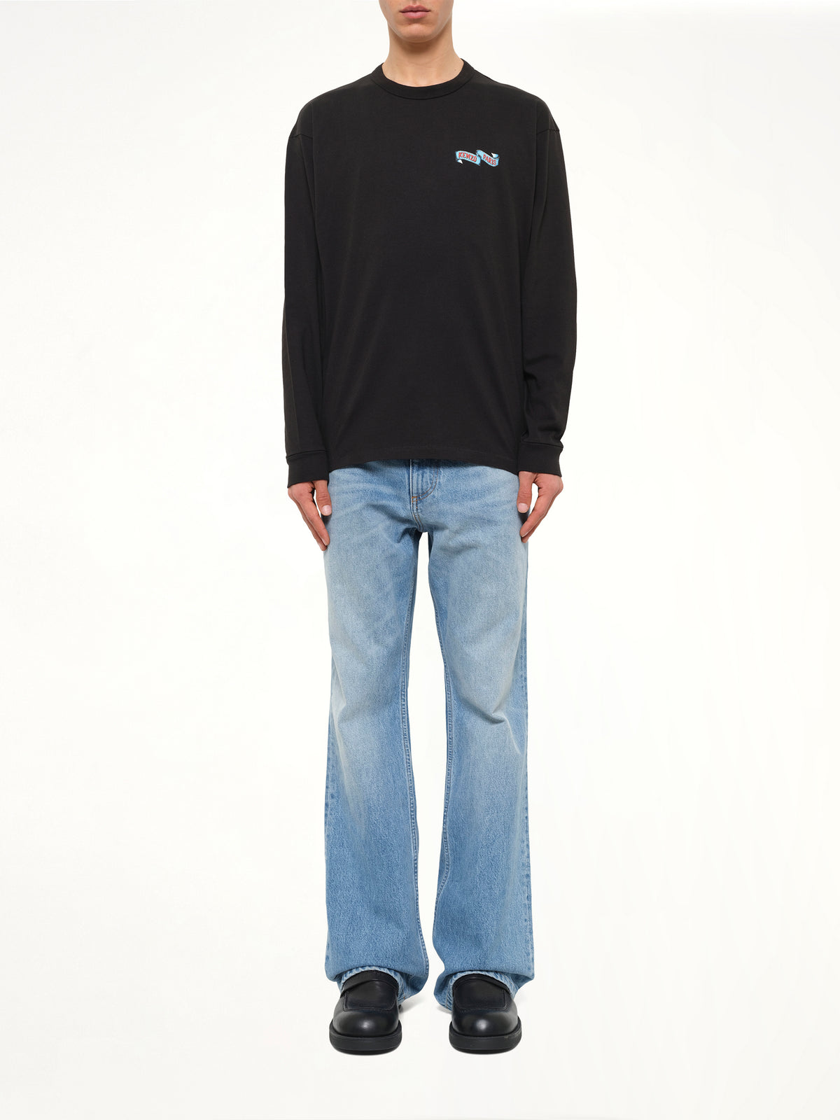 Gots Kenzo Jumping Tiger Long Sleeves T-Shirt in Black