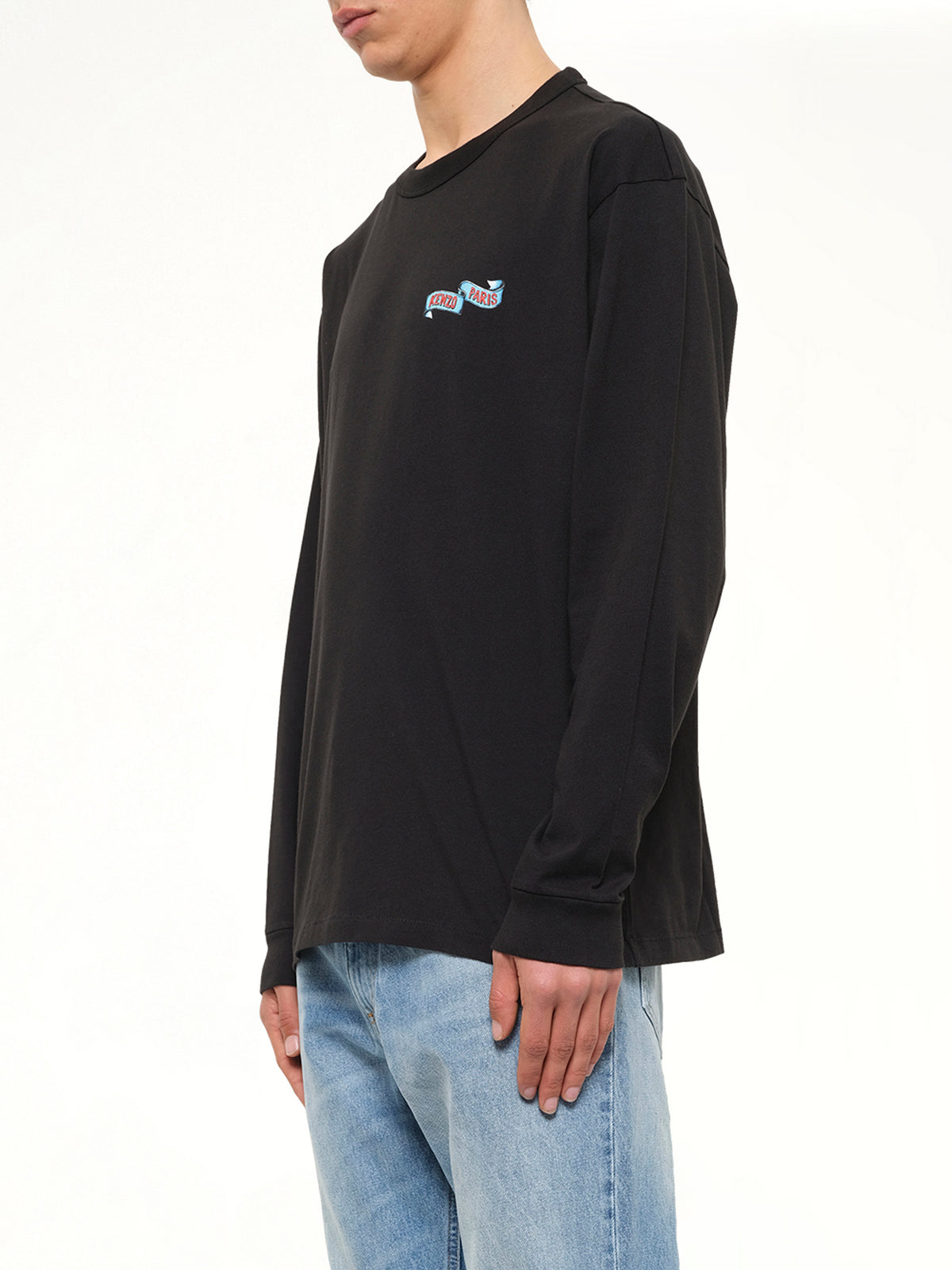 Gots Kenzo Jumping Tiger Long Sleeves T-Shirt in Black