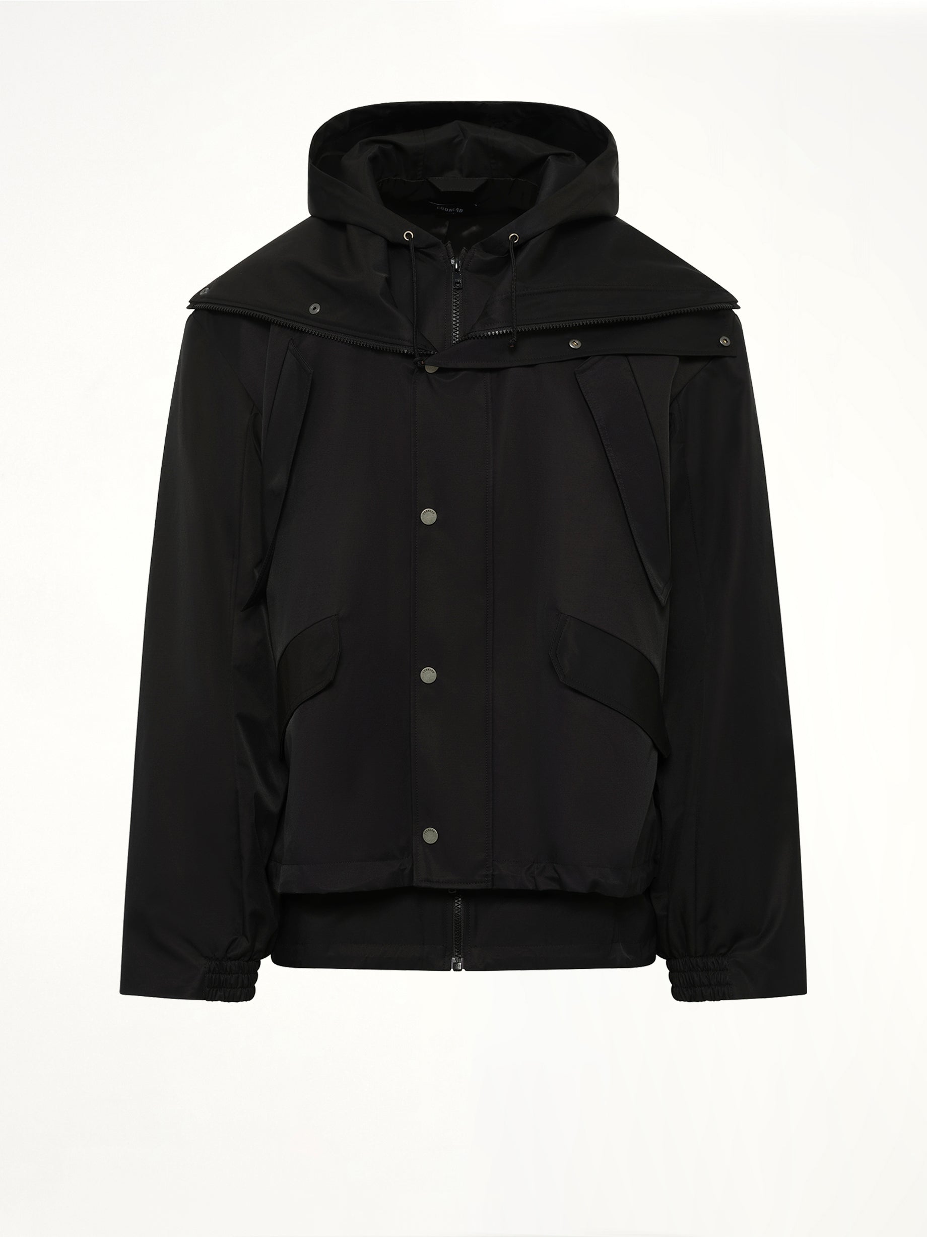 Hooded Track Jacket in Black