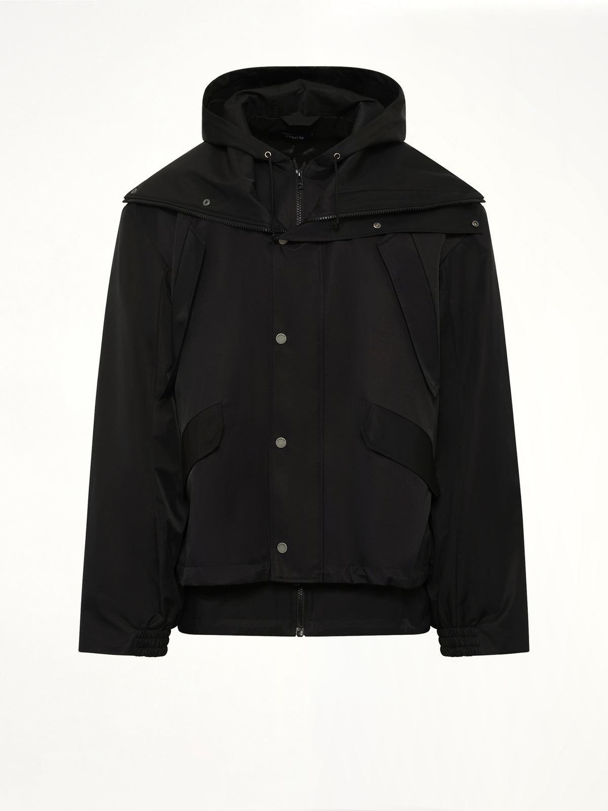 Hooded Track Jacket in Black