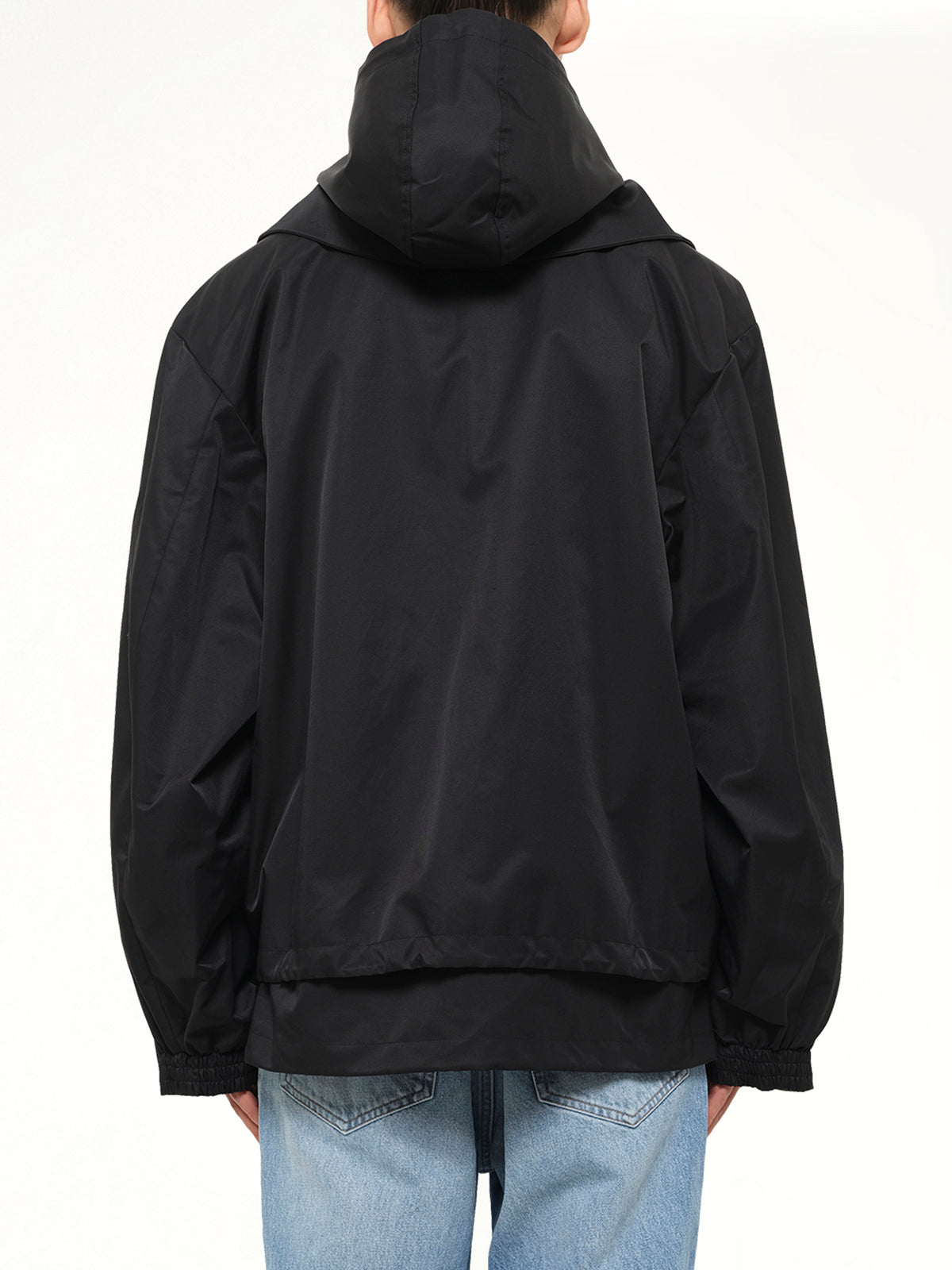 Hooded Track Jacket in Black
