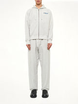 Kenzo Jumping Tiger Classic Zip Up Hoodie in Pale Grey