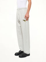 Kenzo Jumping Tiger Straight Jog Pants in Pale Grey
