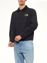 Kenzo Jumping Tiger Zipped Coach Jacket in Black