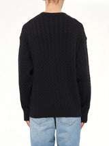 Kenzo Signature Cable Knit Jumper in Black