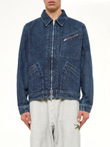 Kenzo Signature Utility Jacket in Medium Stone Blue