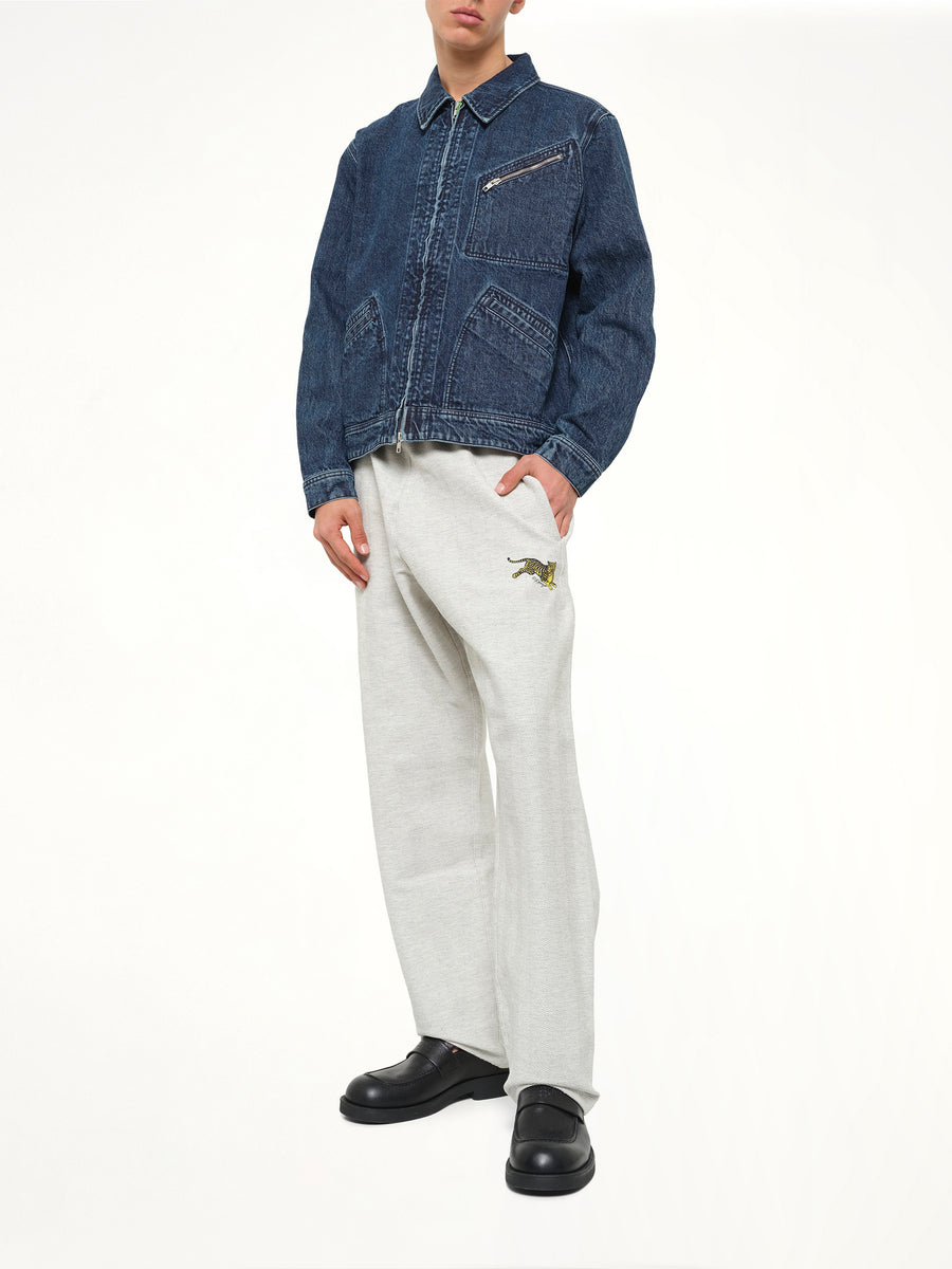 Kenzo Signature Utility Jacket in Medium Stone Blue