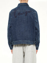 Kenzo Signature Utility Jacket in Medium Stone Blue