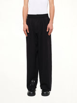 Knitted Cat Burglar Trousers in Black