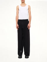 Knitted Cat Burglar Trousers in Black