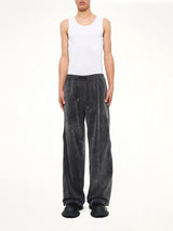 Soft-Touch Denim Trouser in Black