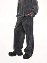 Soft-Touch Denim Trouser in Black
