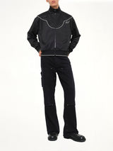 Western Track Jacket in Black