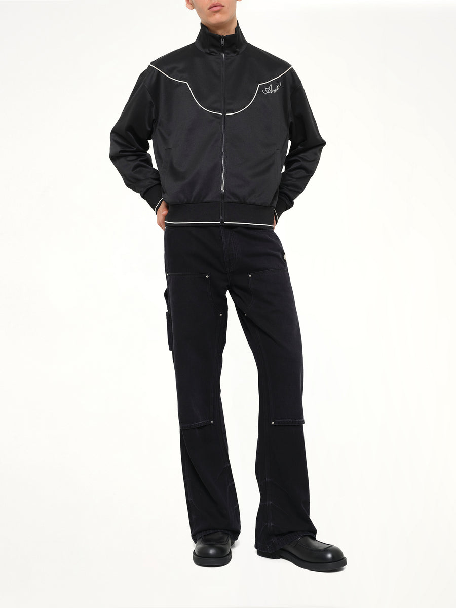 Western Track Jacket in Black