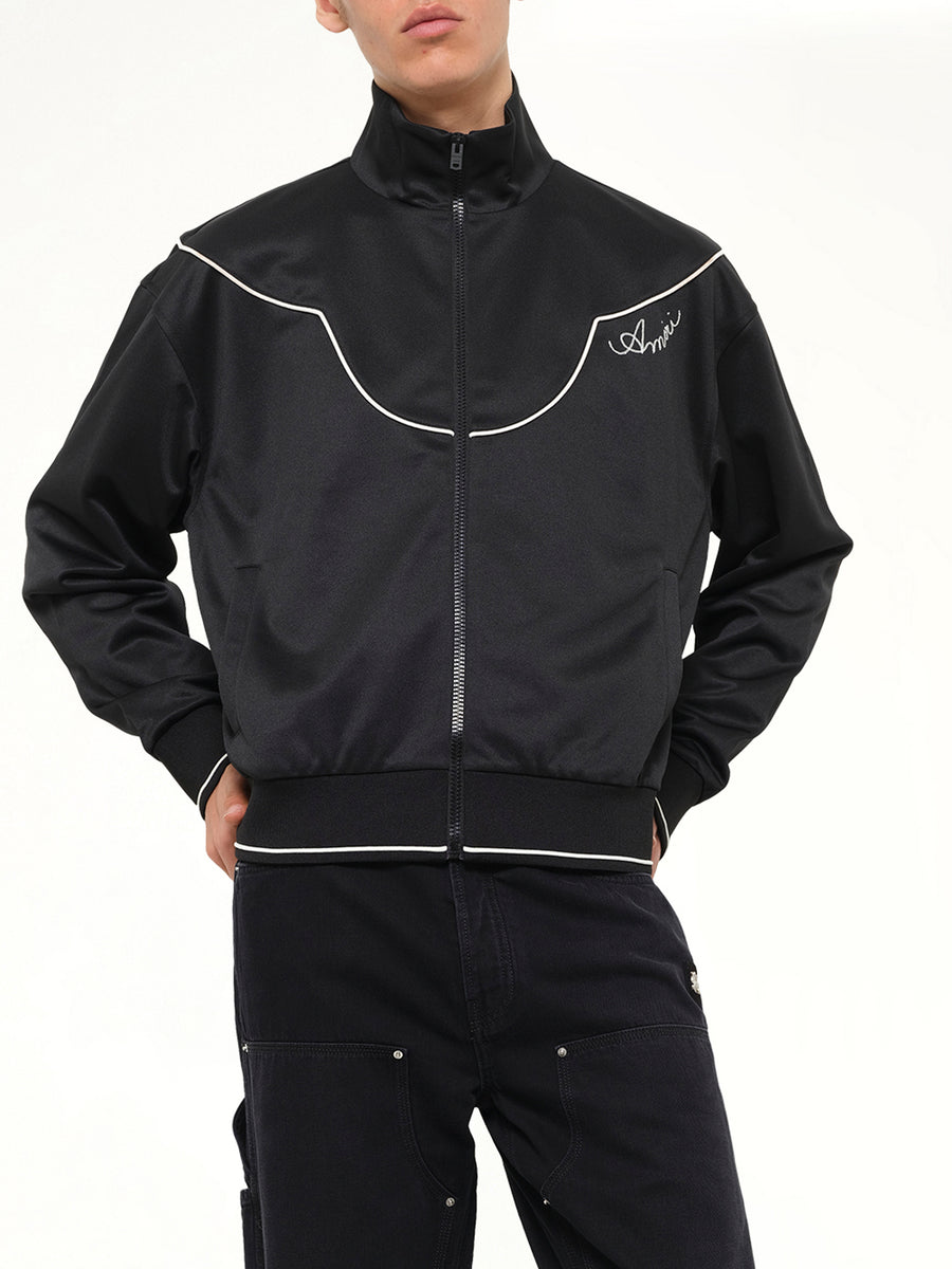 Western Track Jacket in Black