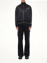 Western Track Jacket in Black