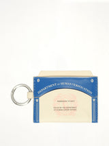 Human Verification Wallet in Royal Blue/White