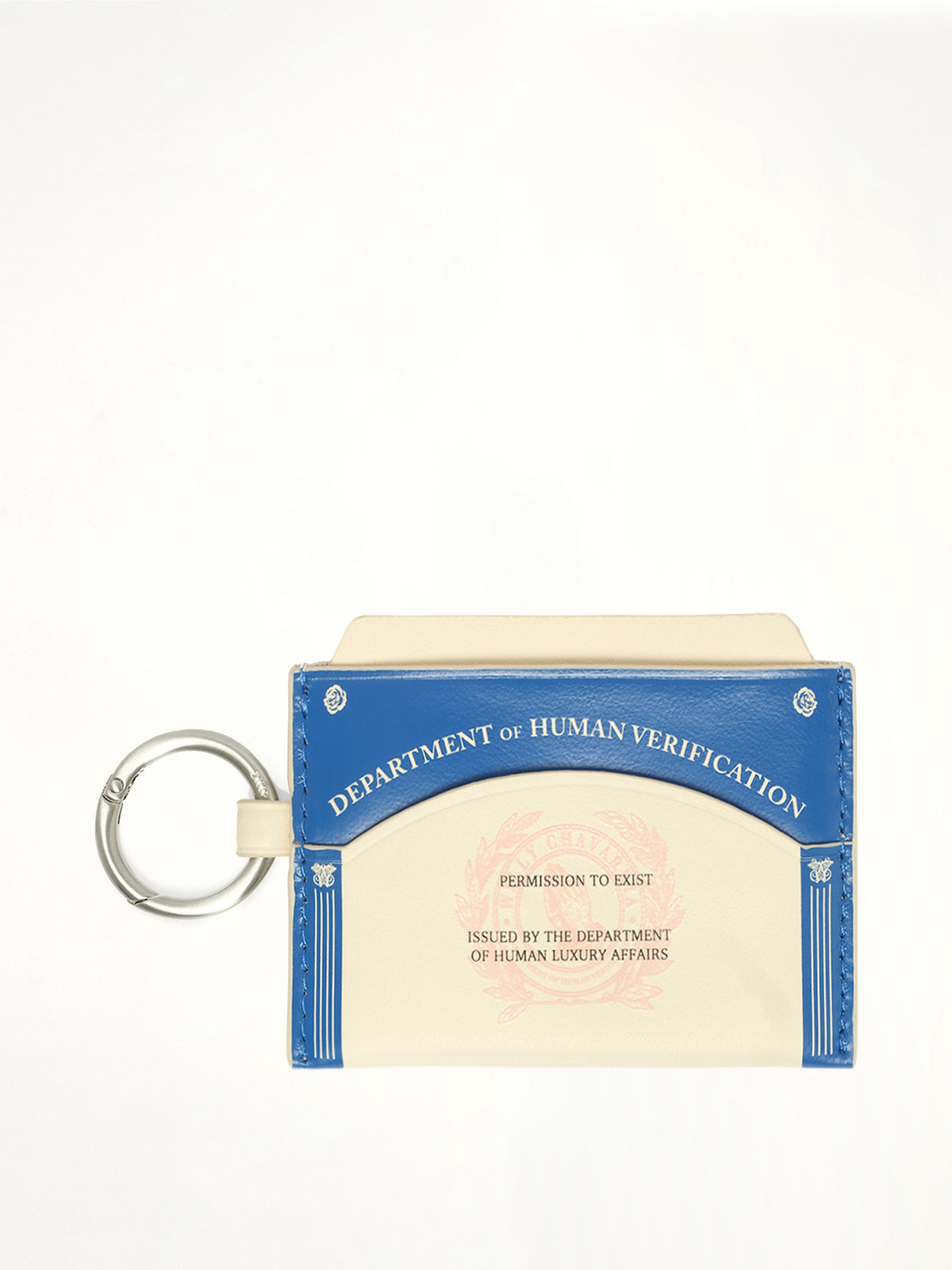 Human Verification Wallet in Royal Blue/White