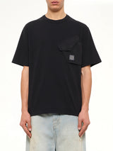 2100008 Cotton Pocket T-Shirt in Black