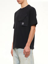 2100008 Cotton Pocket T-Shirt in Black