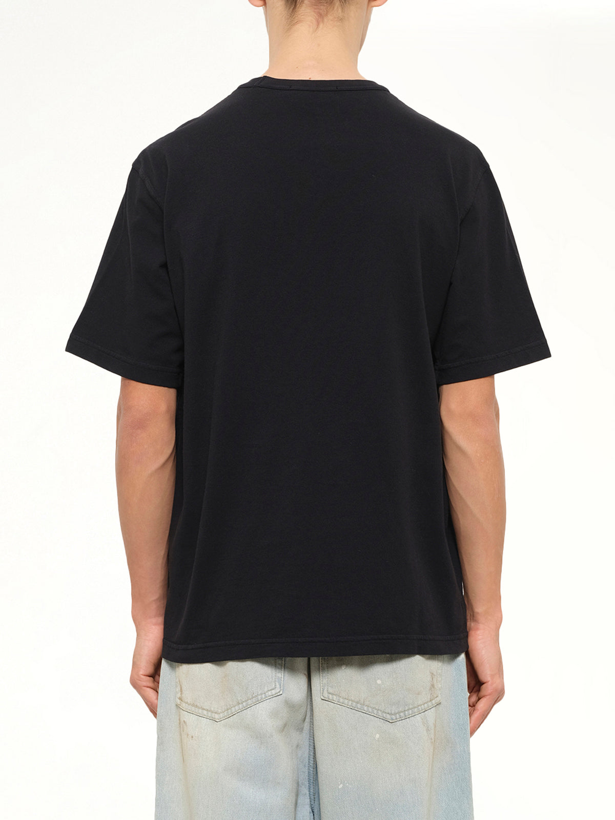 2100008 Cotton Pocket T-Shirt in Black