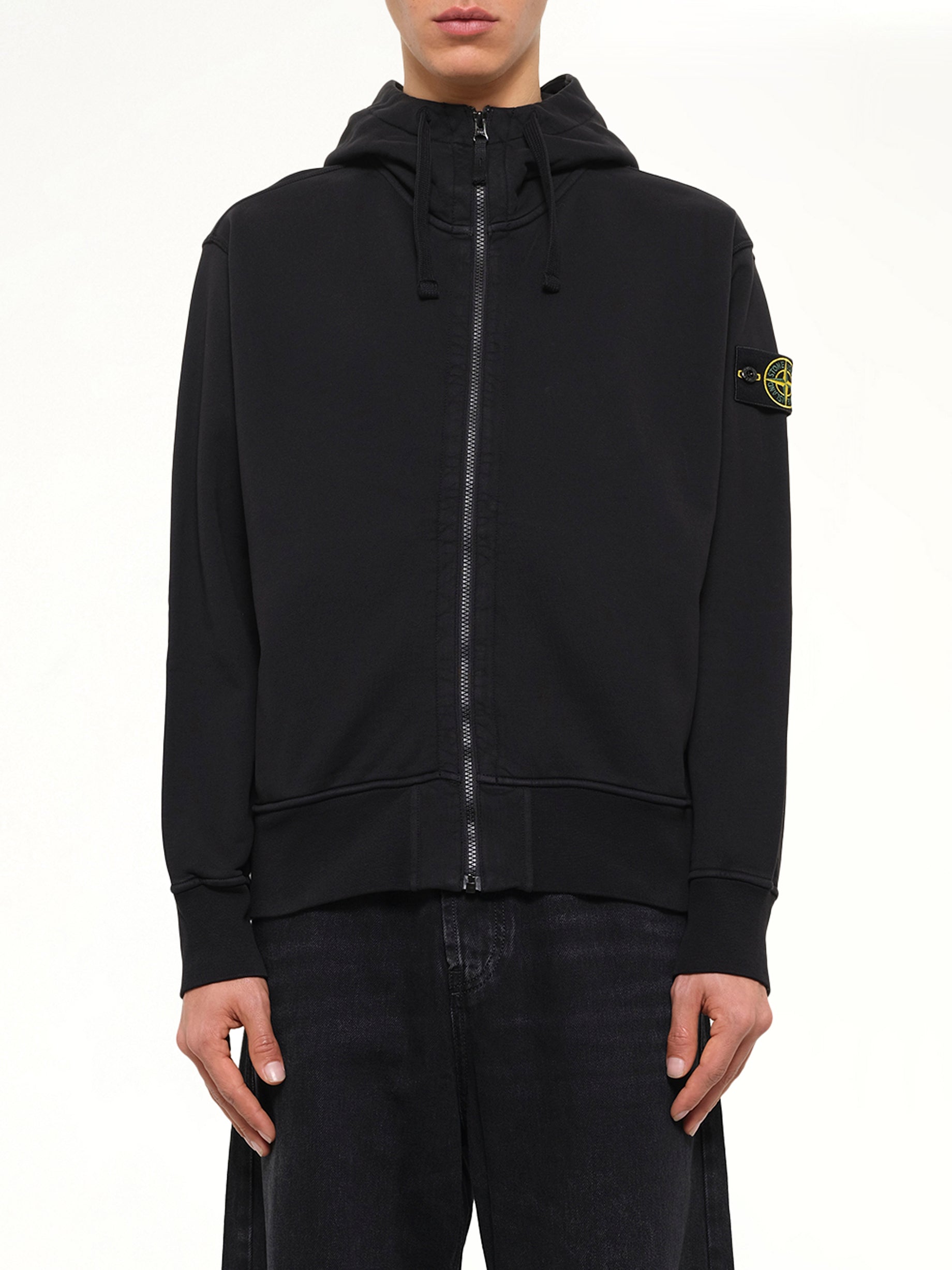 6100009 Organic Cotton Hoodie in Black