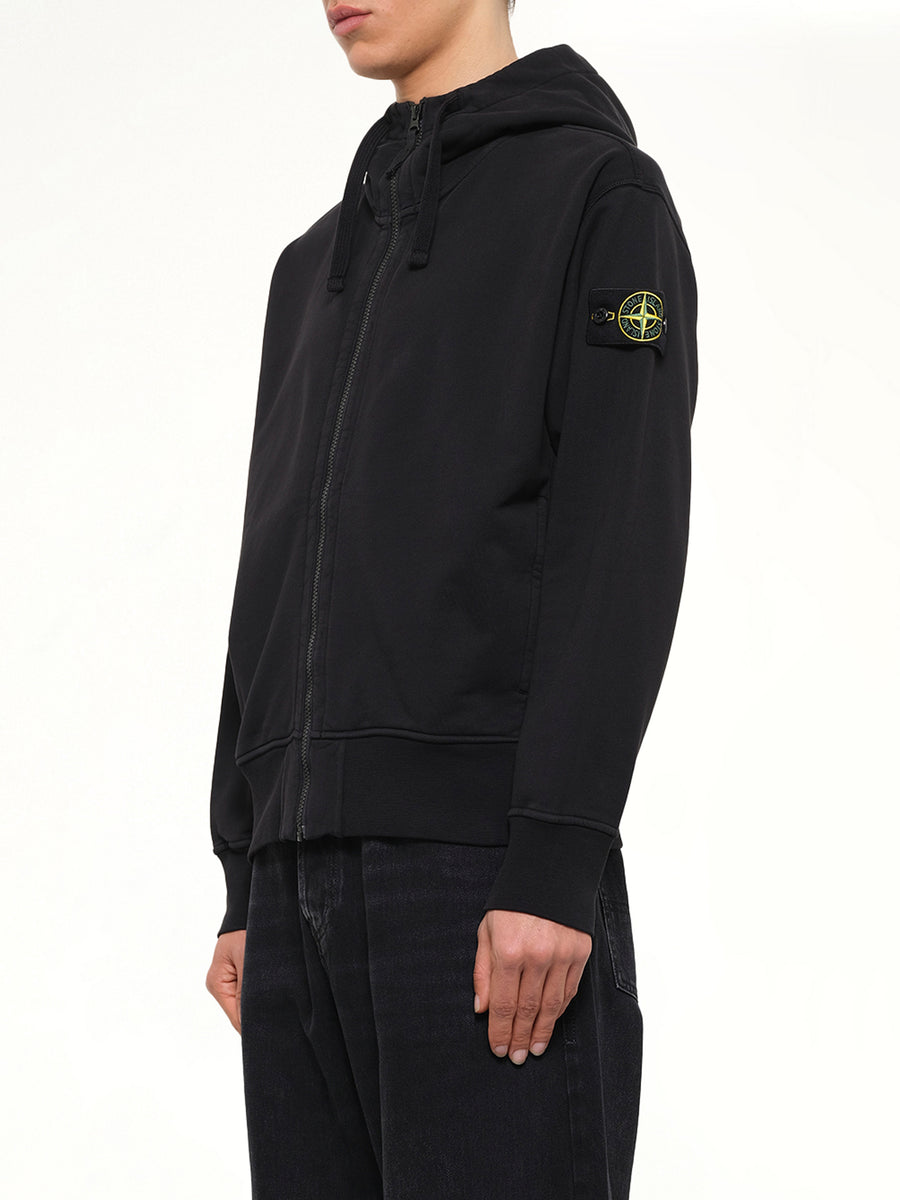 6100009 Organic Cotton Hoodie in Black