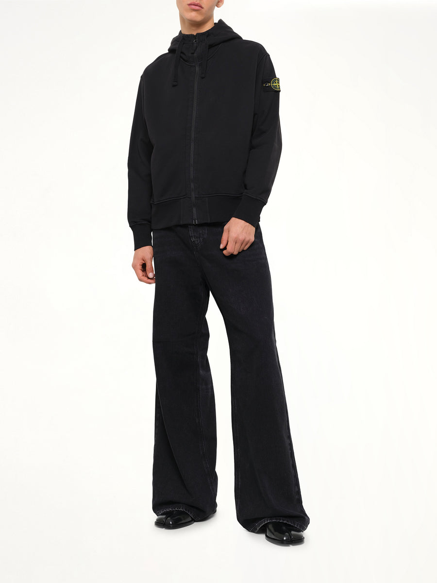 6100009 Organic Cotton Hoodie in Black