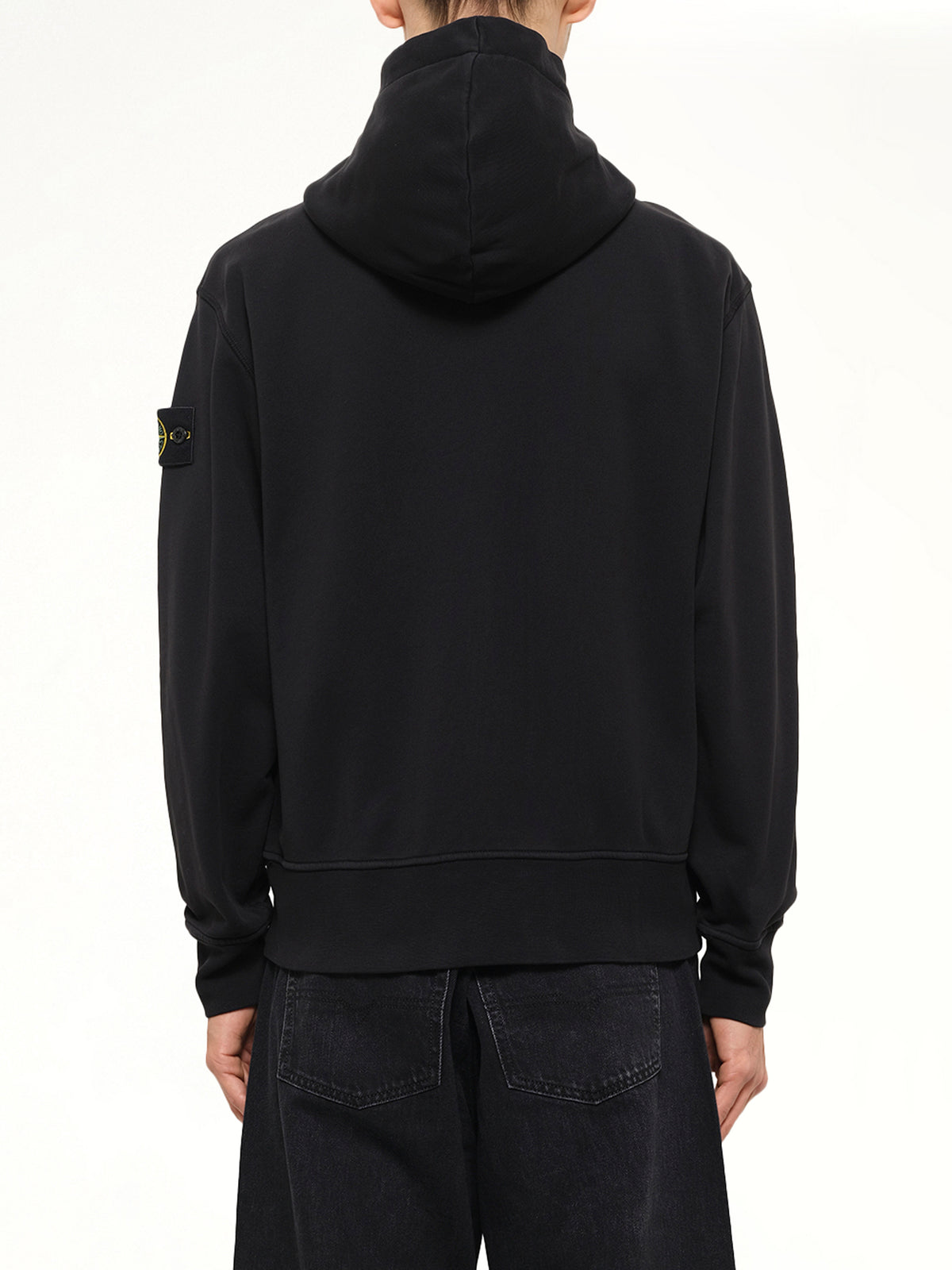 6100009 Organic Cotton Hoodie in Black