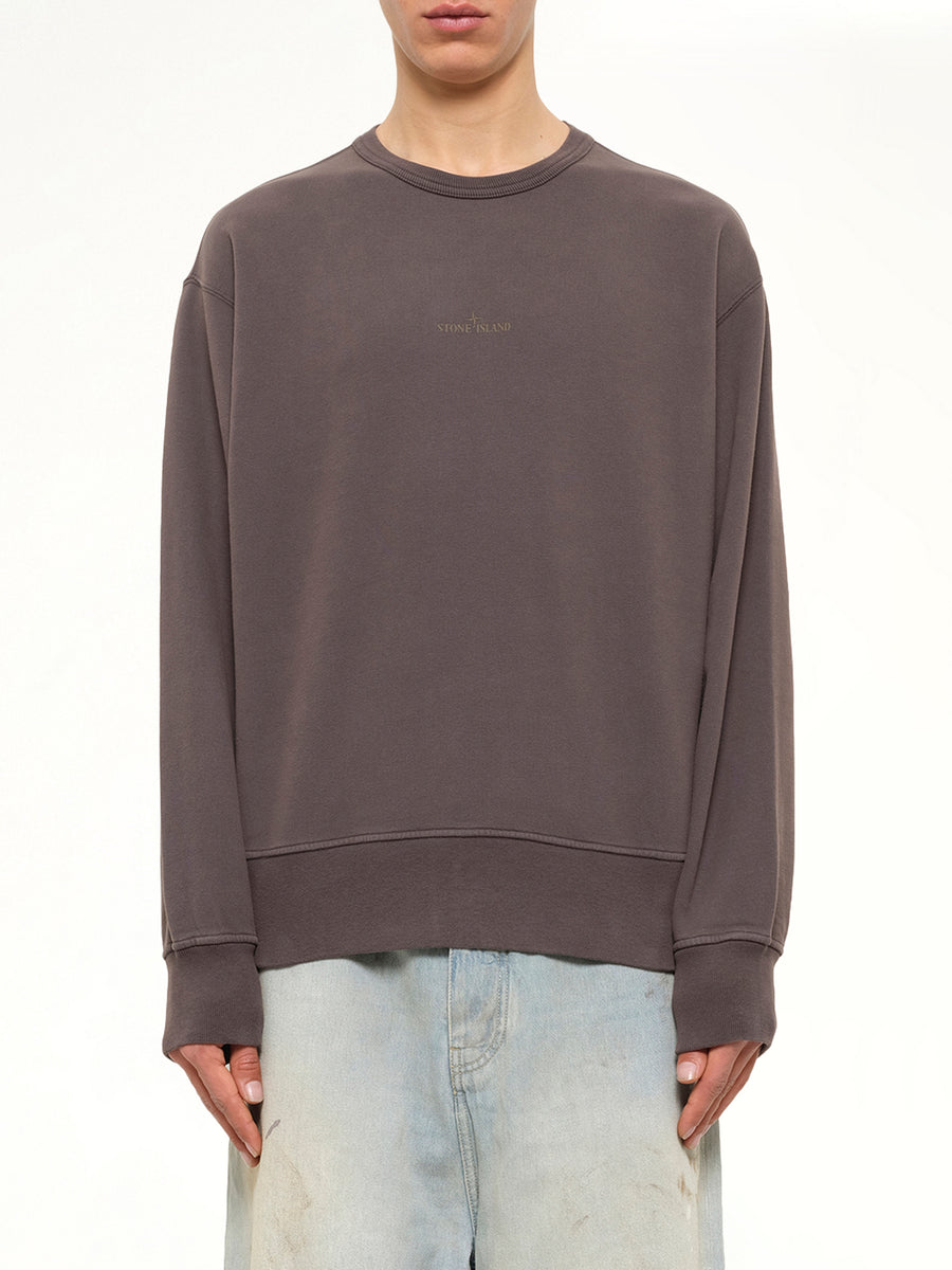 6100037 Logo Sweatshirt in Dark Burgundy