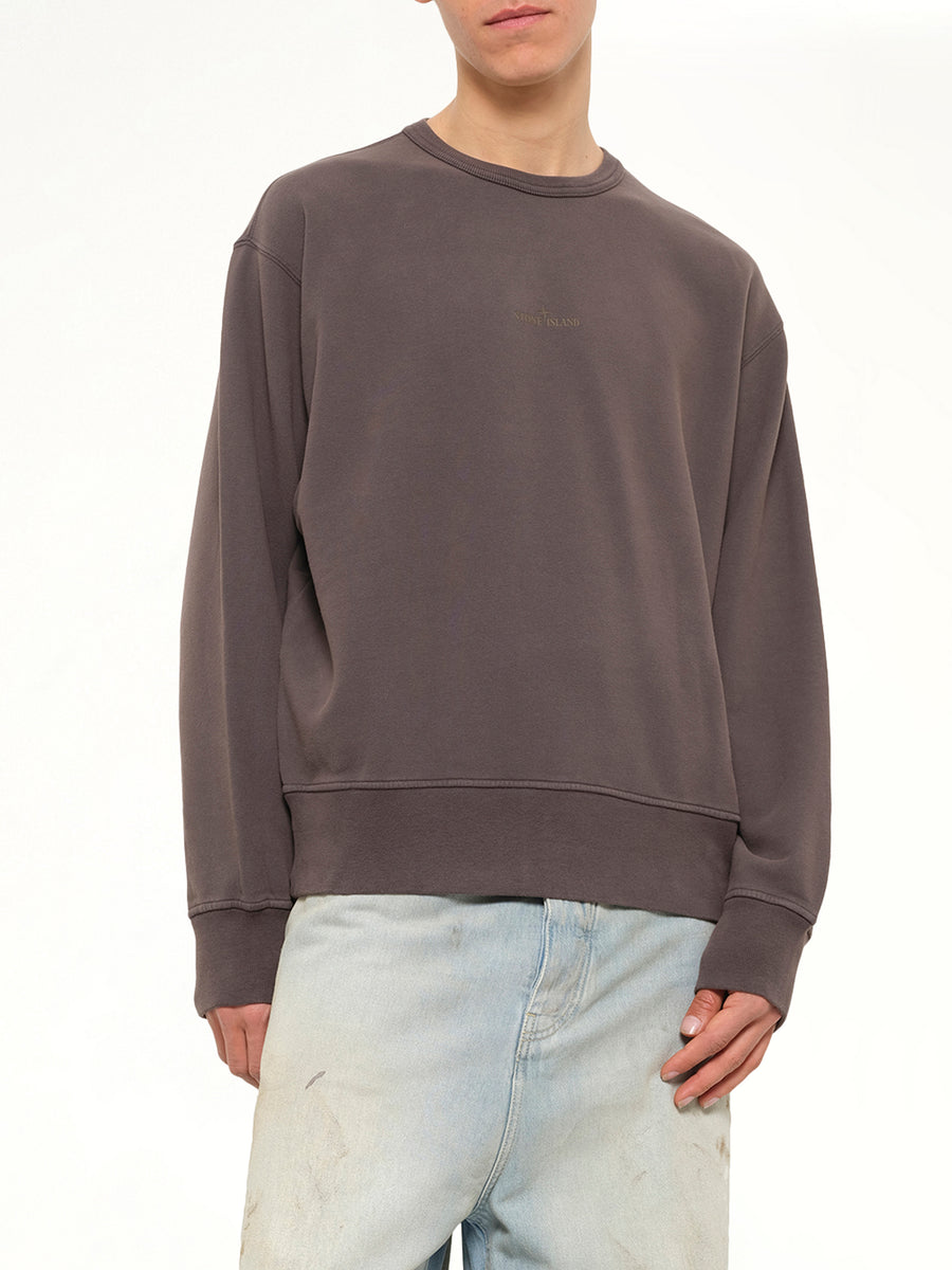 6100037 Logo Sweatshirt in Dark Burgundy