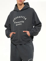 Chavarria Community Center Shrunken Hoodie in Pirate Black