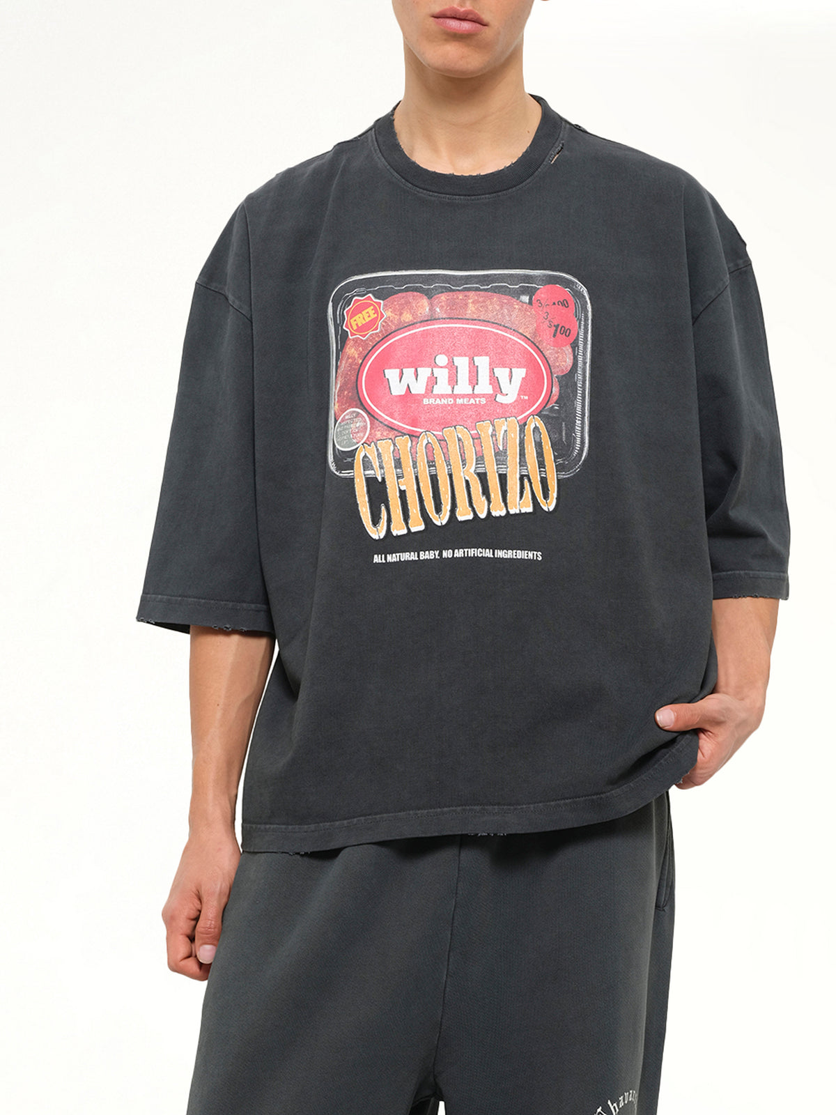 Especial Chorizo Buffalo T-Shirt in Pirate Black