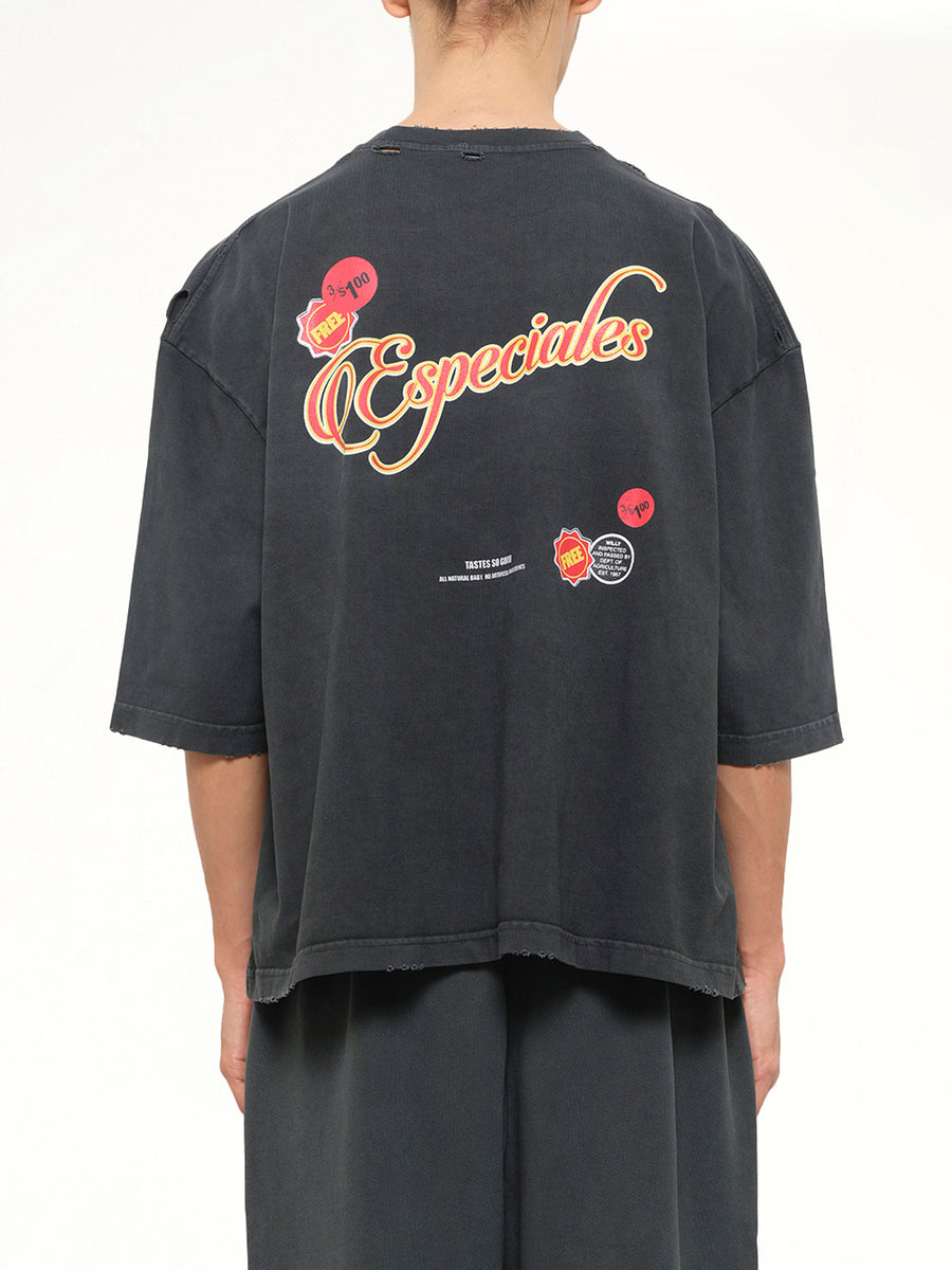 Especial Chorizo Buffalo T-Shirt in Pirate Black