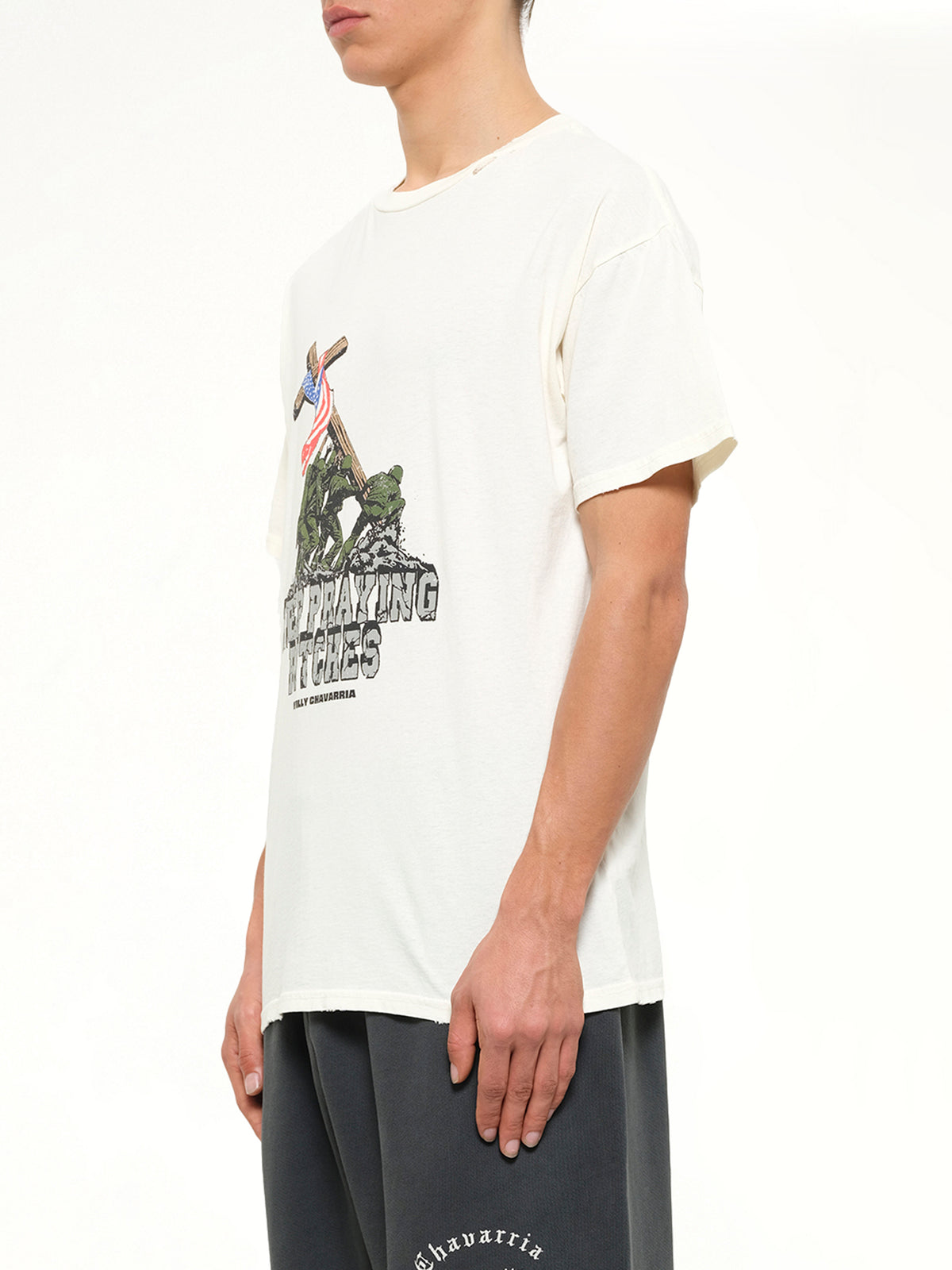 Keep Praying Bitches Easy T-Shirt in Masa