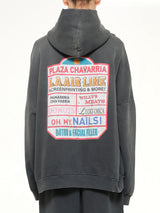 Plaza Chavarria Zip Hooligan Hoodie in Pirate Black