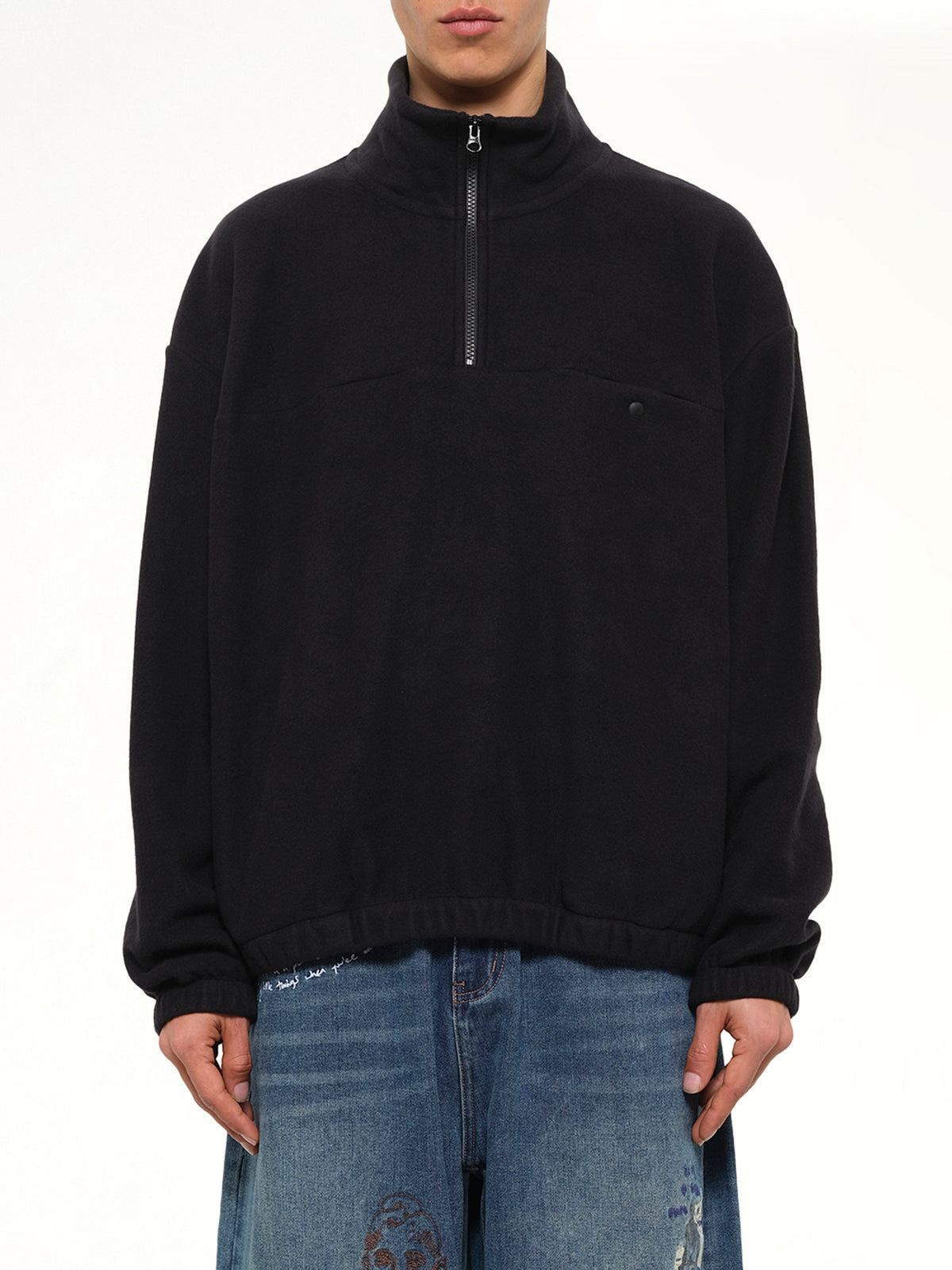 Quarter Zip in Black