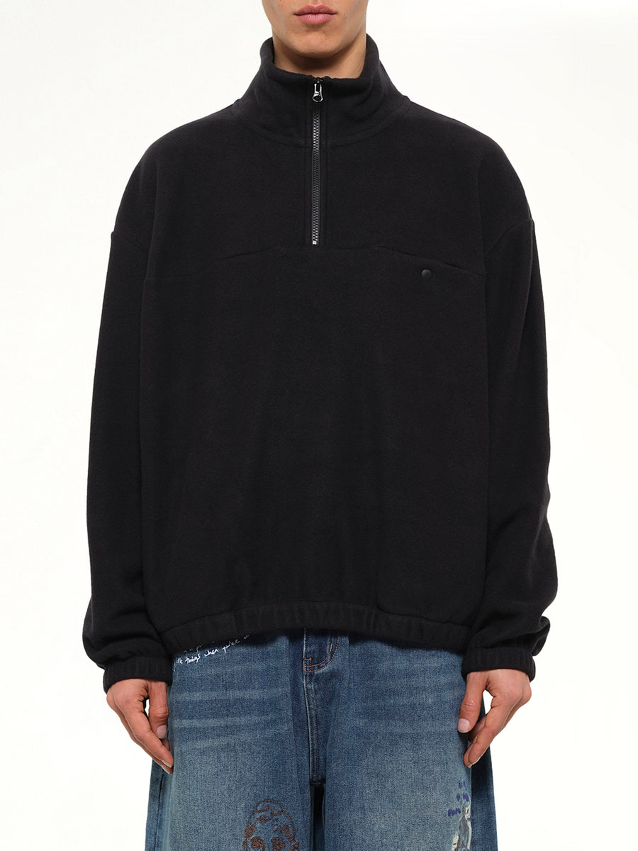 Quarter Zip in Black