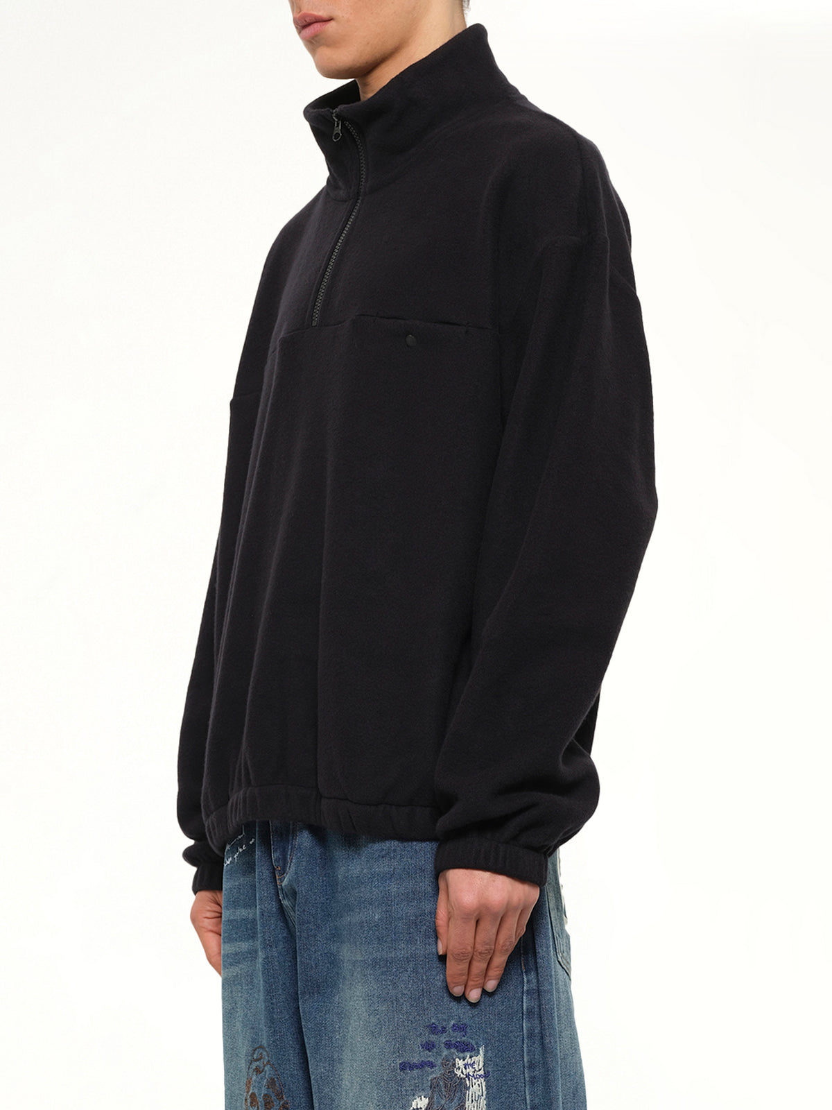 Quarter Zip in Black