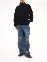Quarter Zip in Black